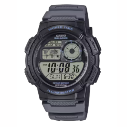 Casio General AE-1000W-8AV Grey Resin Band Men Watch